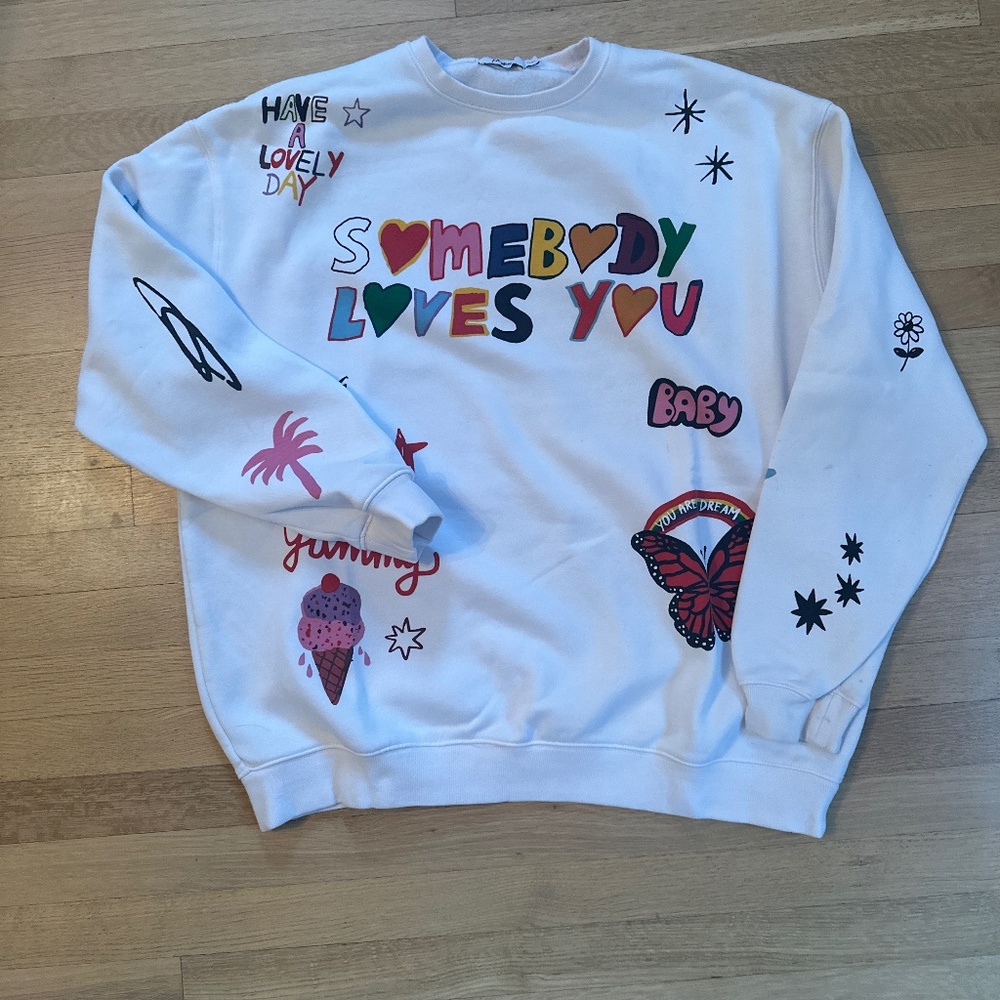 I Scream Color x Mayfair Sweatshirt Somebody Loves You Crewneck - Lightly Worn!